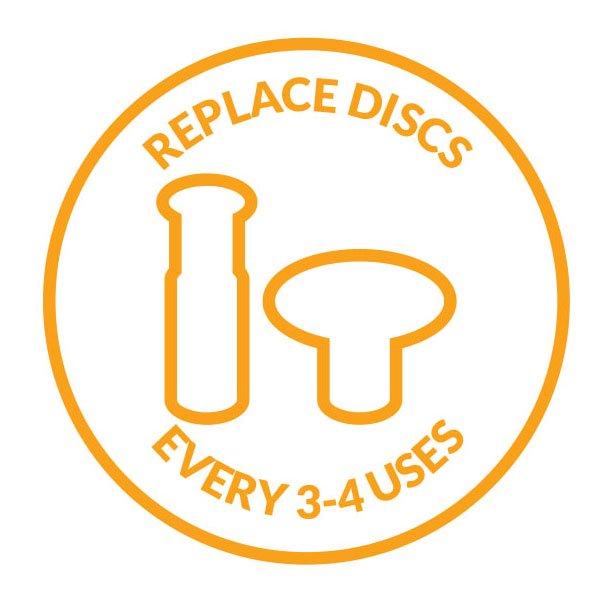 Red Replacement Discs - Very Coarse